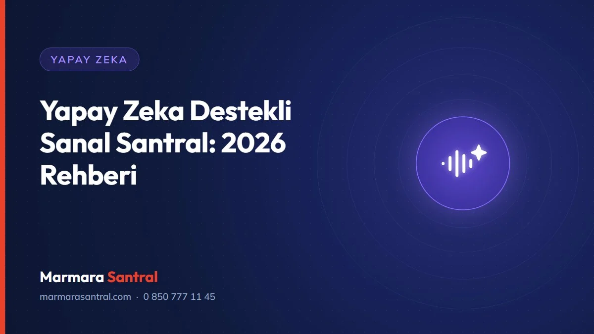 Yapay zeka destekli sanal santral 2026 rehberi – Marmara Santral blog kapak görseli